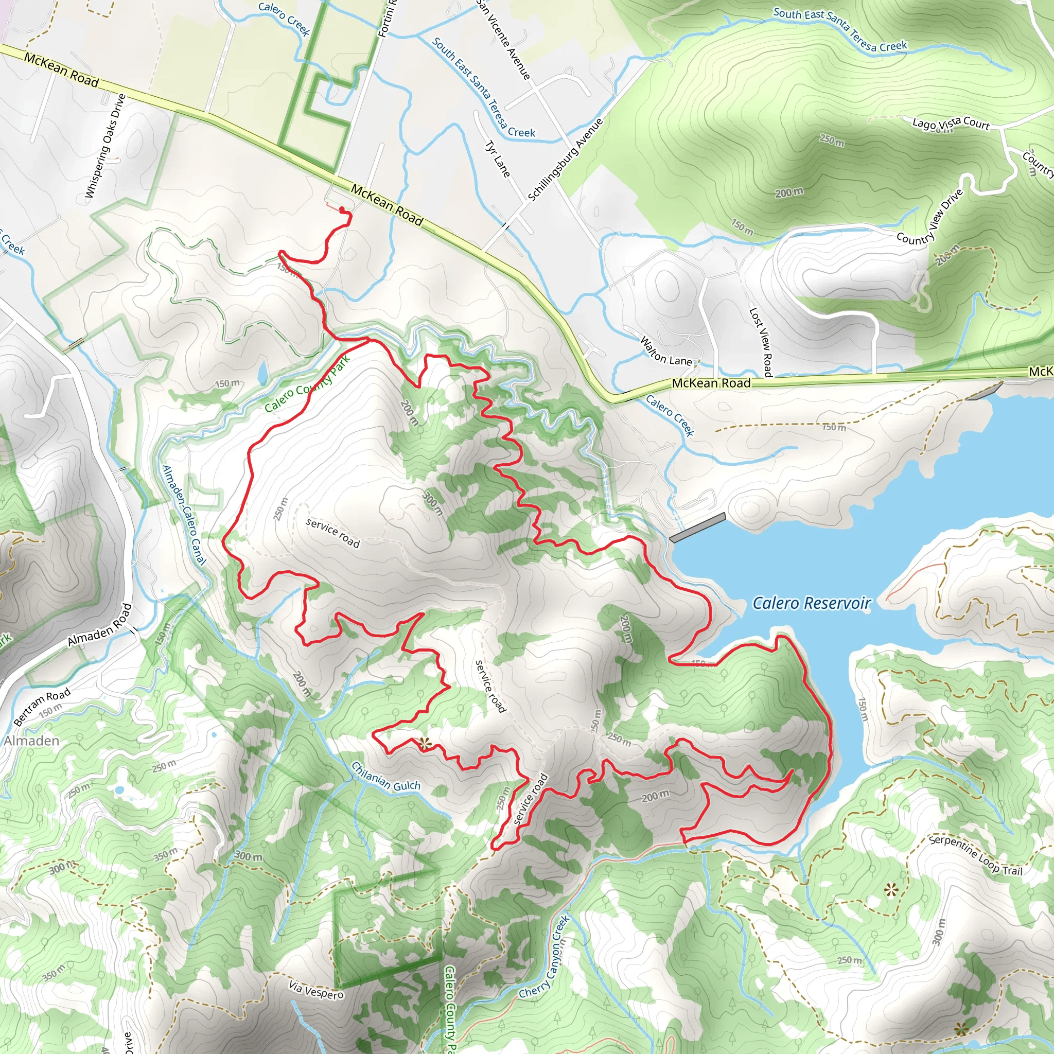 Lisa Killough and Cottle Loop Trail mobile static map