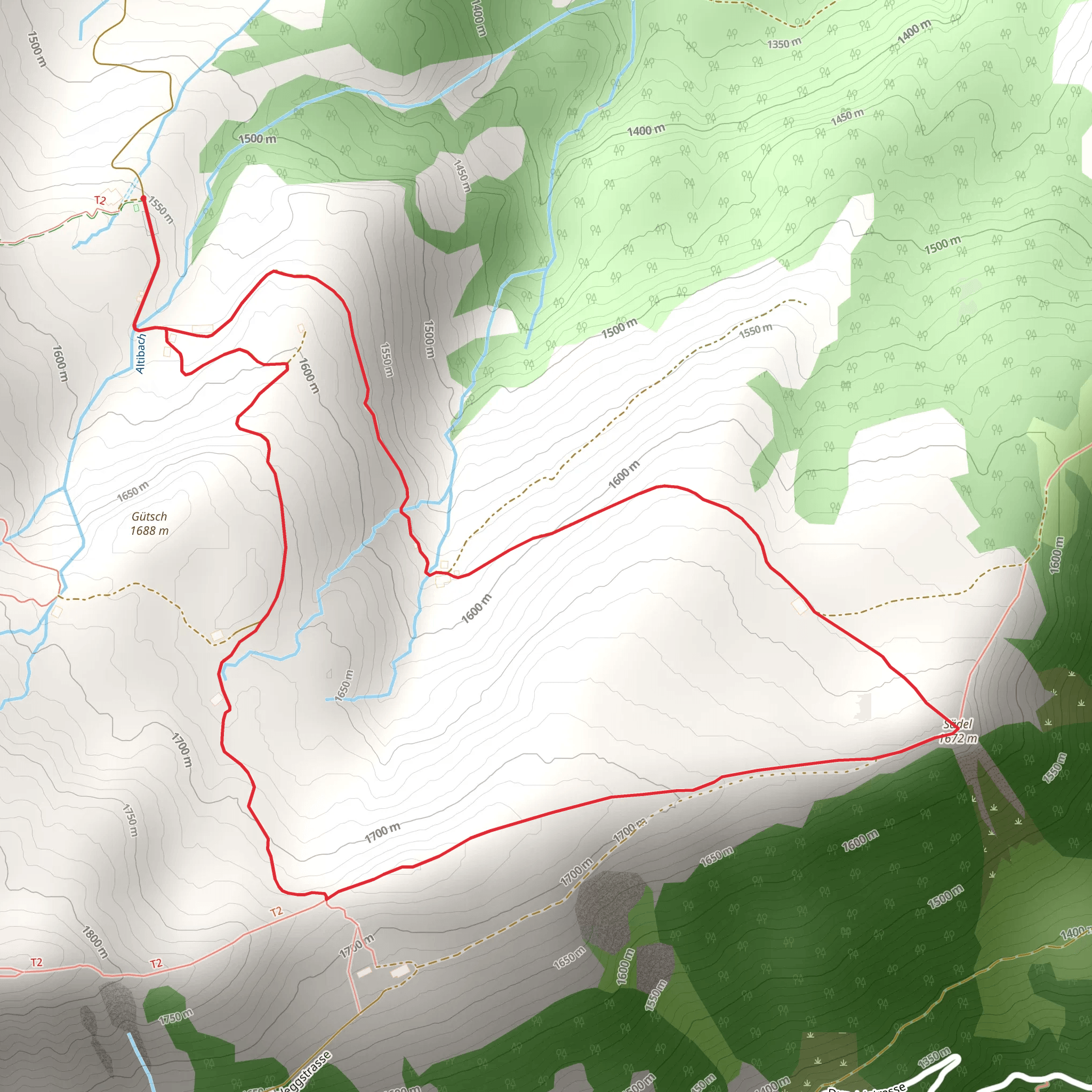 Fluonalp - Dundelegg mobile static map