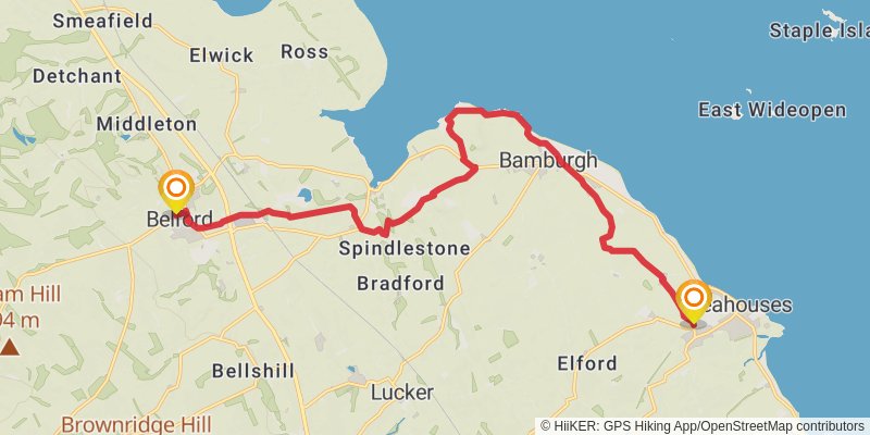 St Oswald's Way stage 2 Map