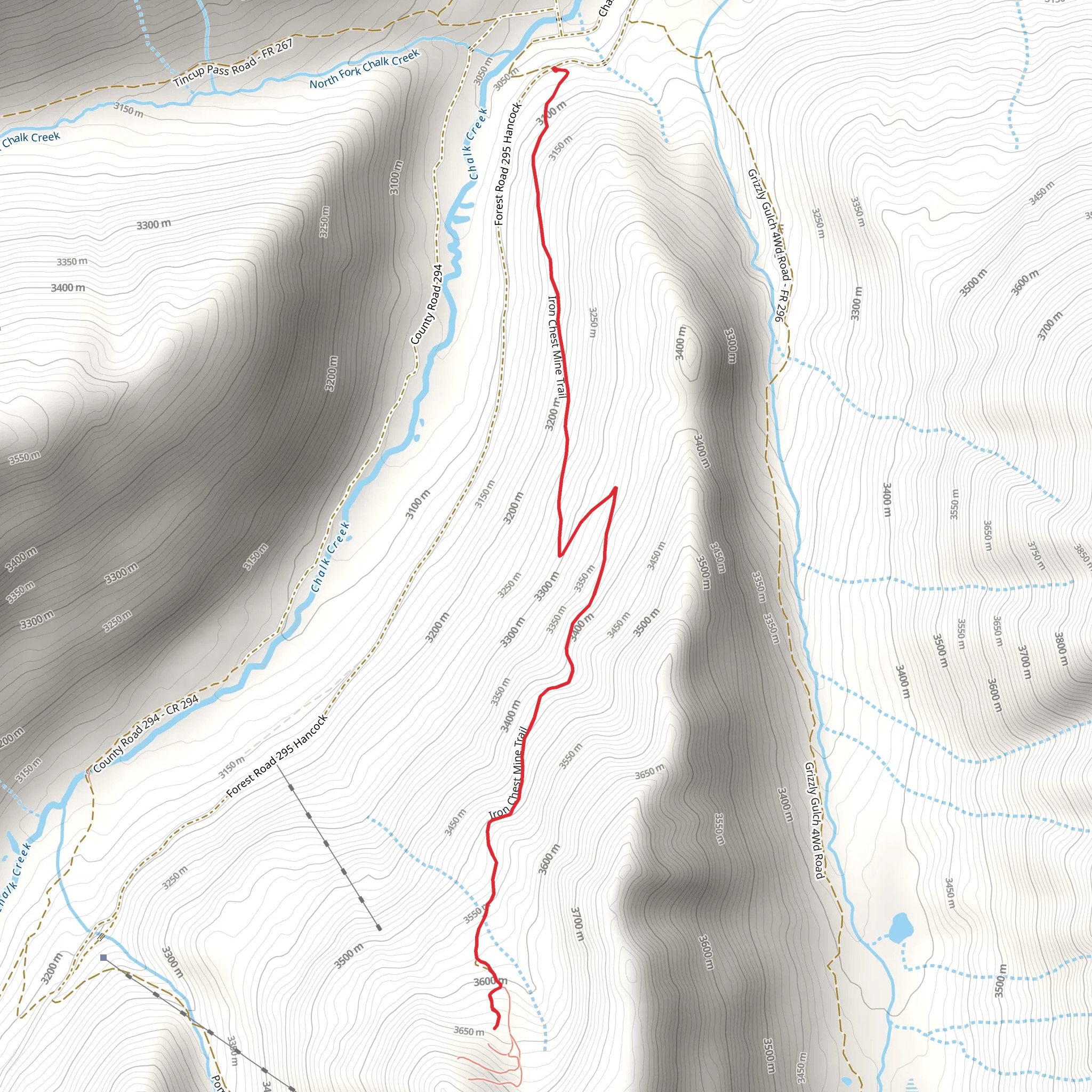 Chrysolite Mountain mobile static map