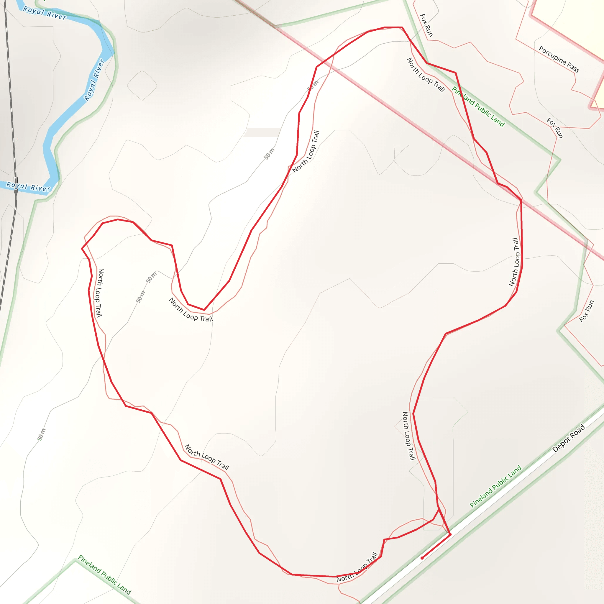 Depot Road Loop mobile static map