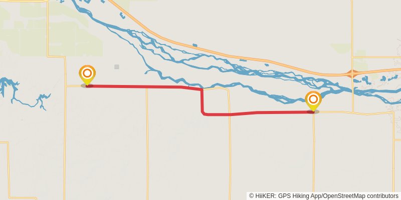 American Discovery Trail North Route stage 188 Map