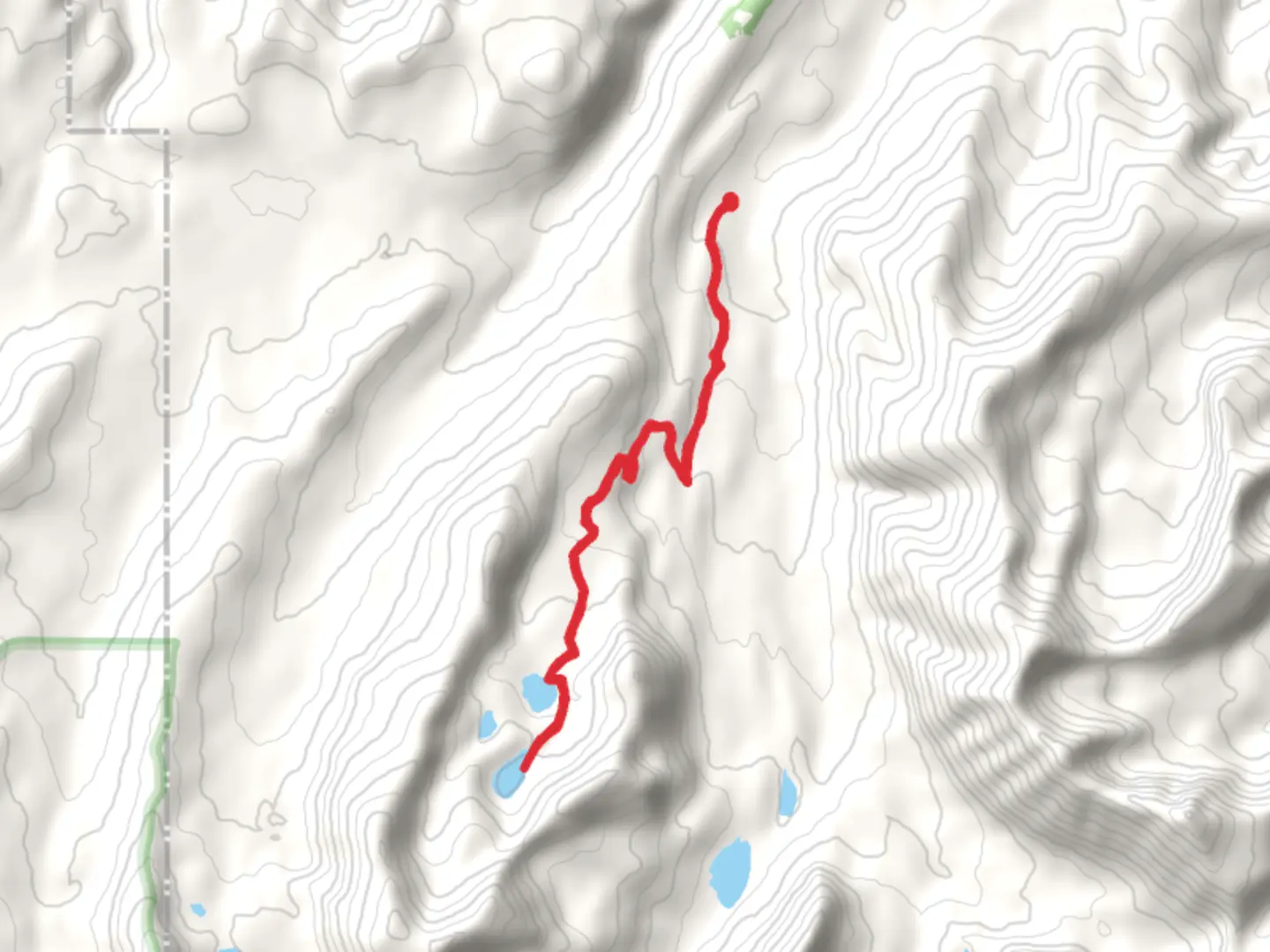 An image depicting the trail Fourmile Basin Lakes via CDT and its surrounding area.
