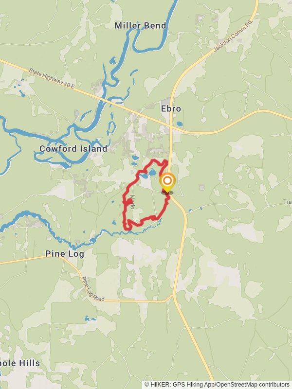 Faye and Dutch Loop Trail mobile static map