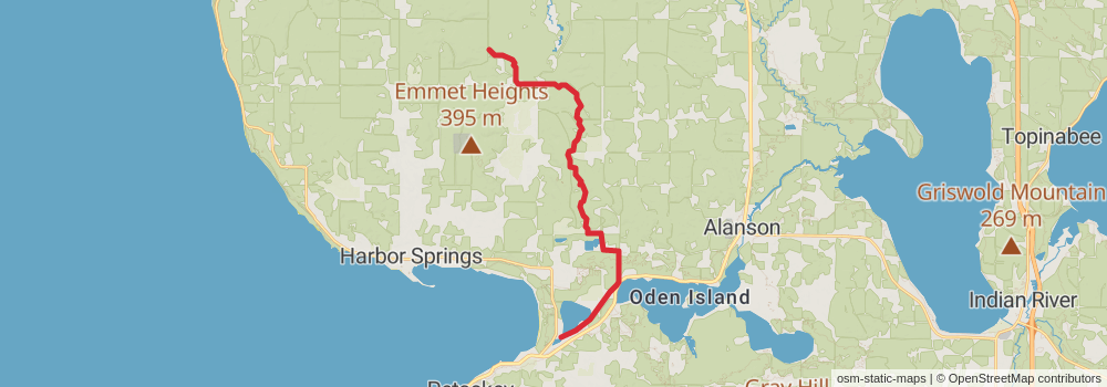 American Perimeter Trail - North Country Primary stage 74 Map