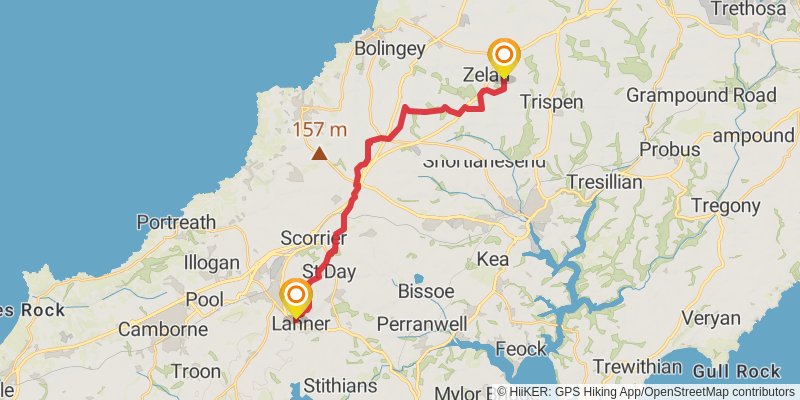 Celtic Way stage 57 Map
