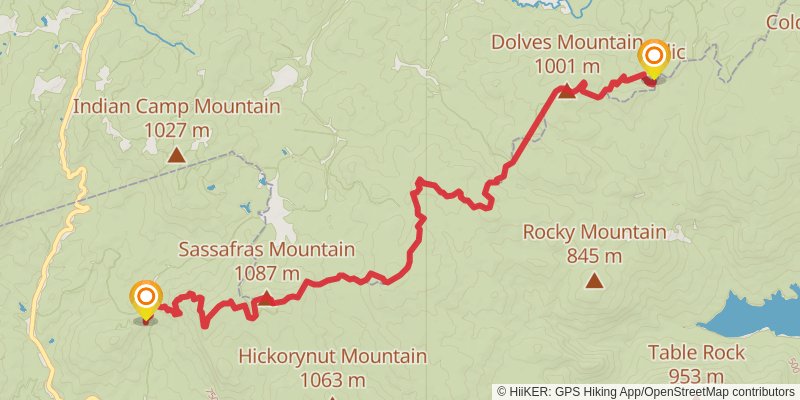 Palmetto Trail stage 7 Map
