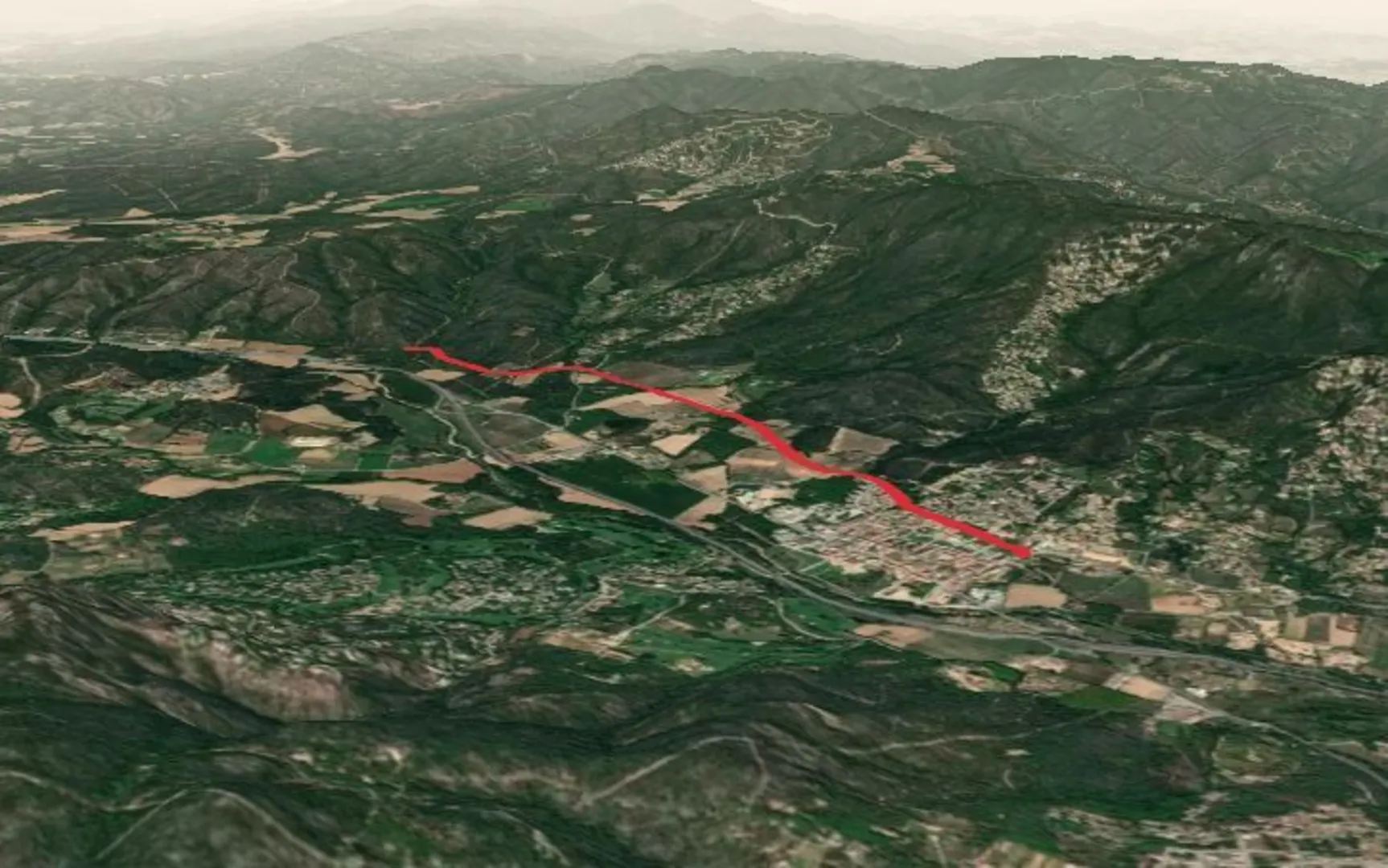 An image depicting the trail Pont de Salenys Footpath SL C 34 and its surrounding area.