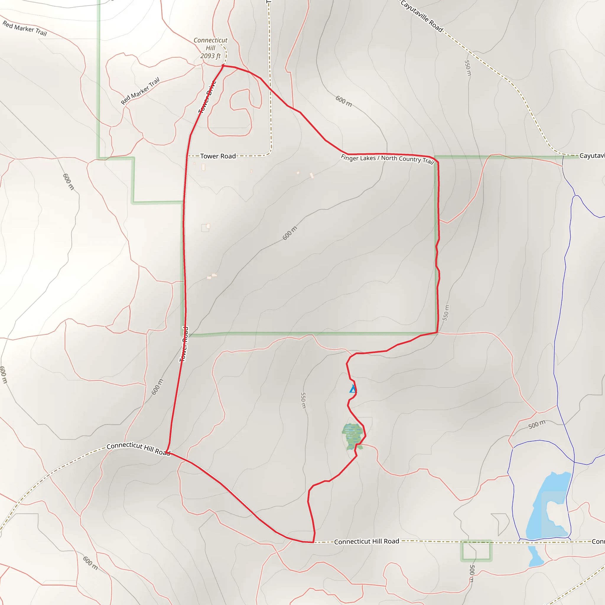 North Road and NCT Loop via Bivouac Site mobile static map