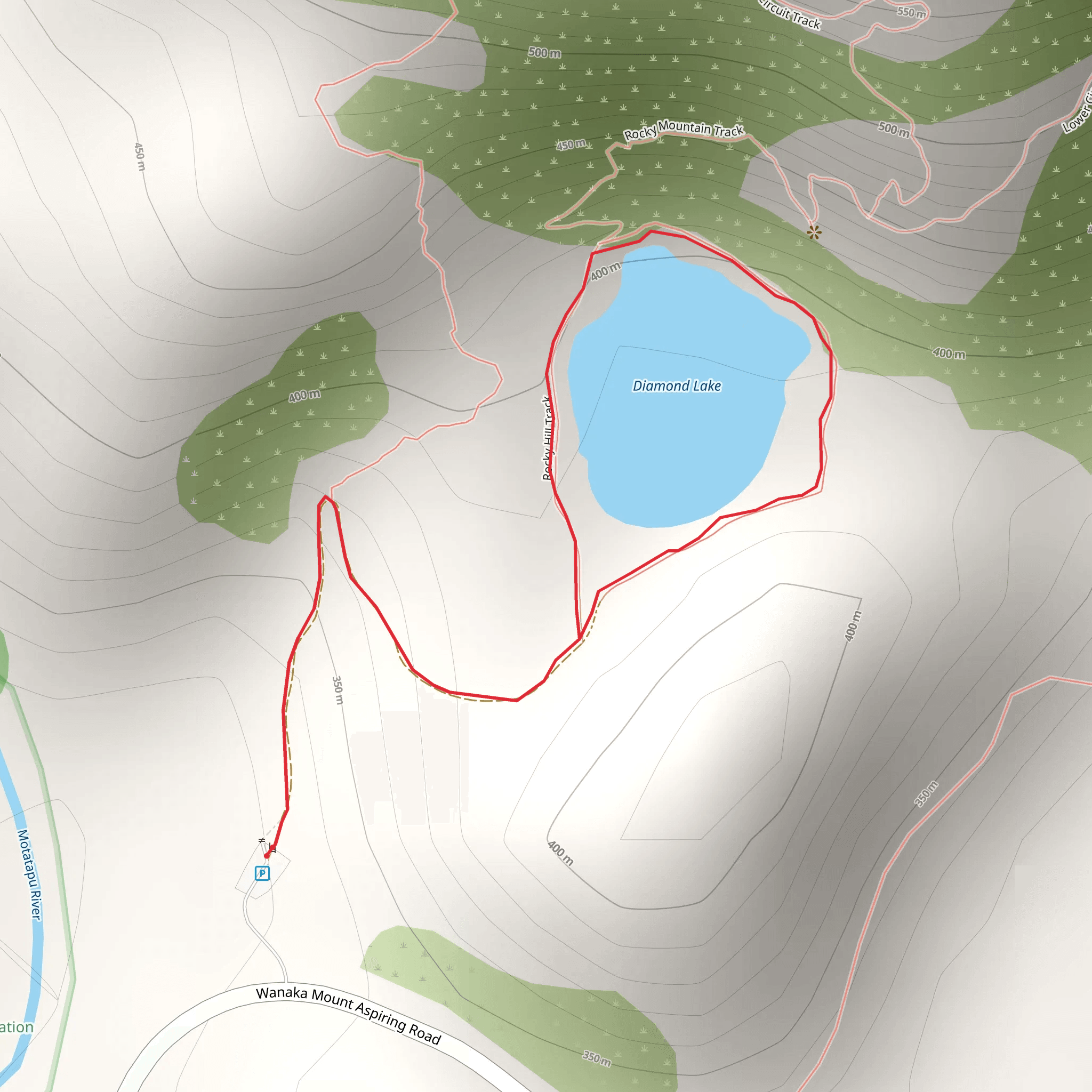 Diamond Lake Circuit Track mobile static map