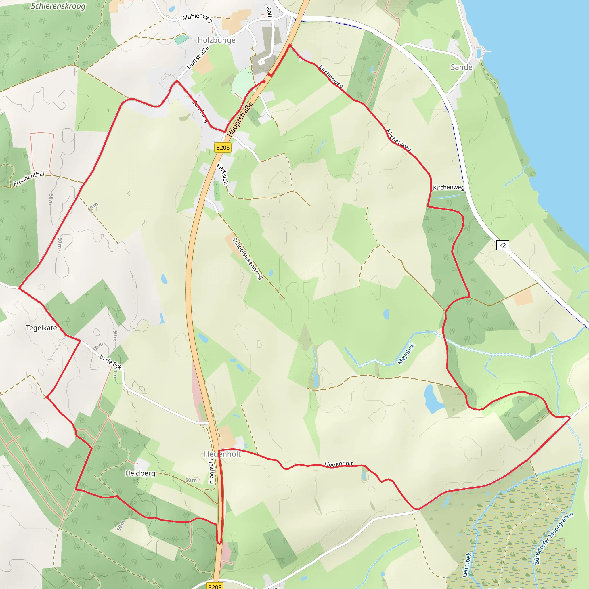 Holzbunge-Heidberg mobile static map