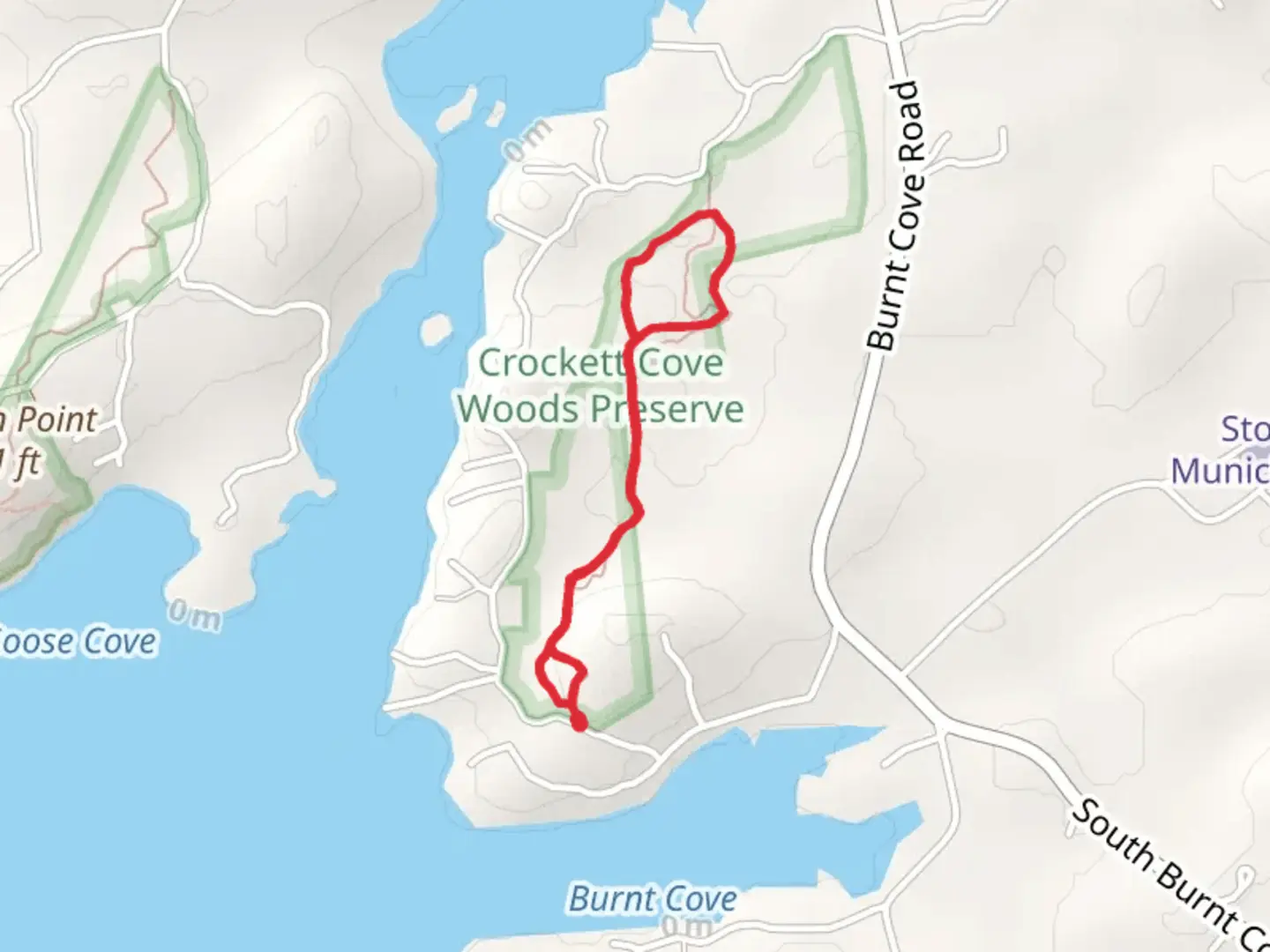 An image depicting the trail Crockett Cove Road Loop and its surrounding area.