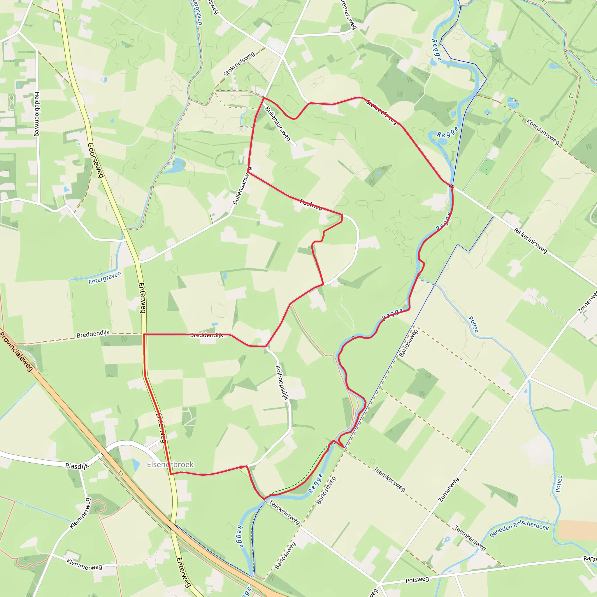 Pool Weg and Reggepad Loop mobile static map