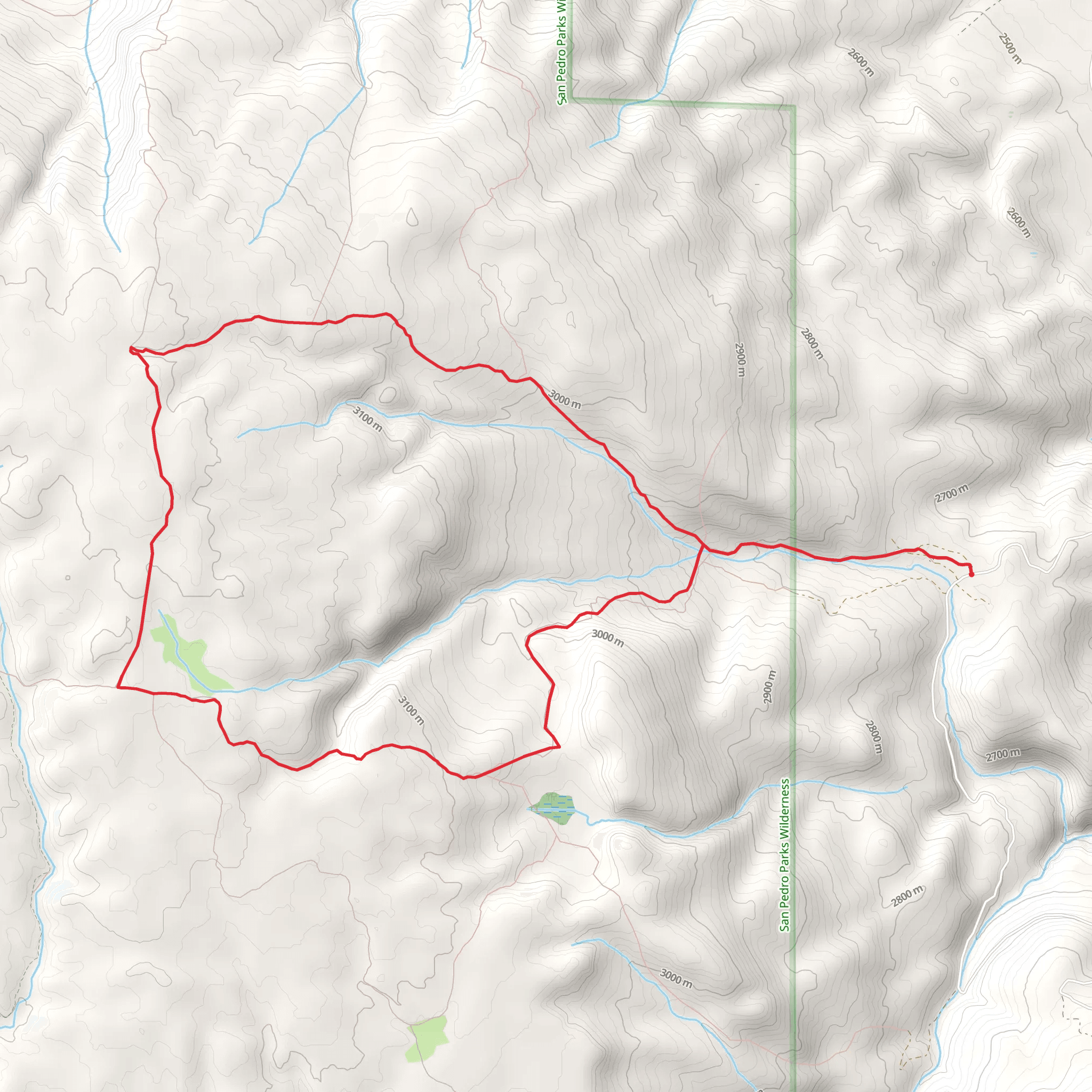 Vega Redonda and Corralitos Loop Trail mobile static map
