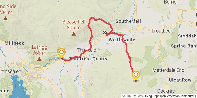 Wainwright Memorial Walk stage 4 Map