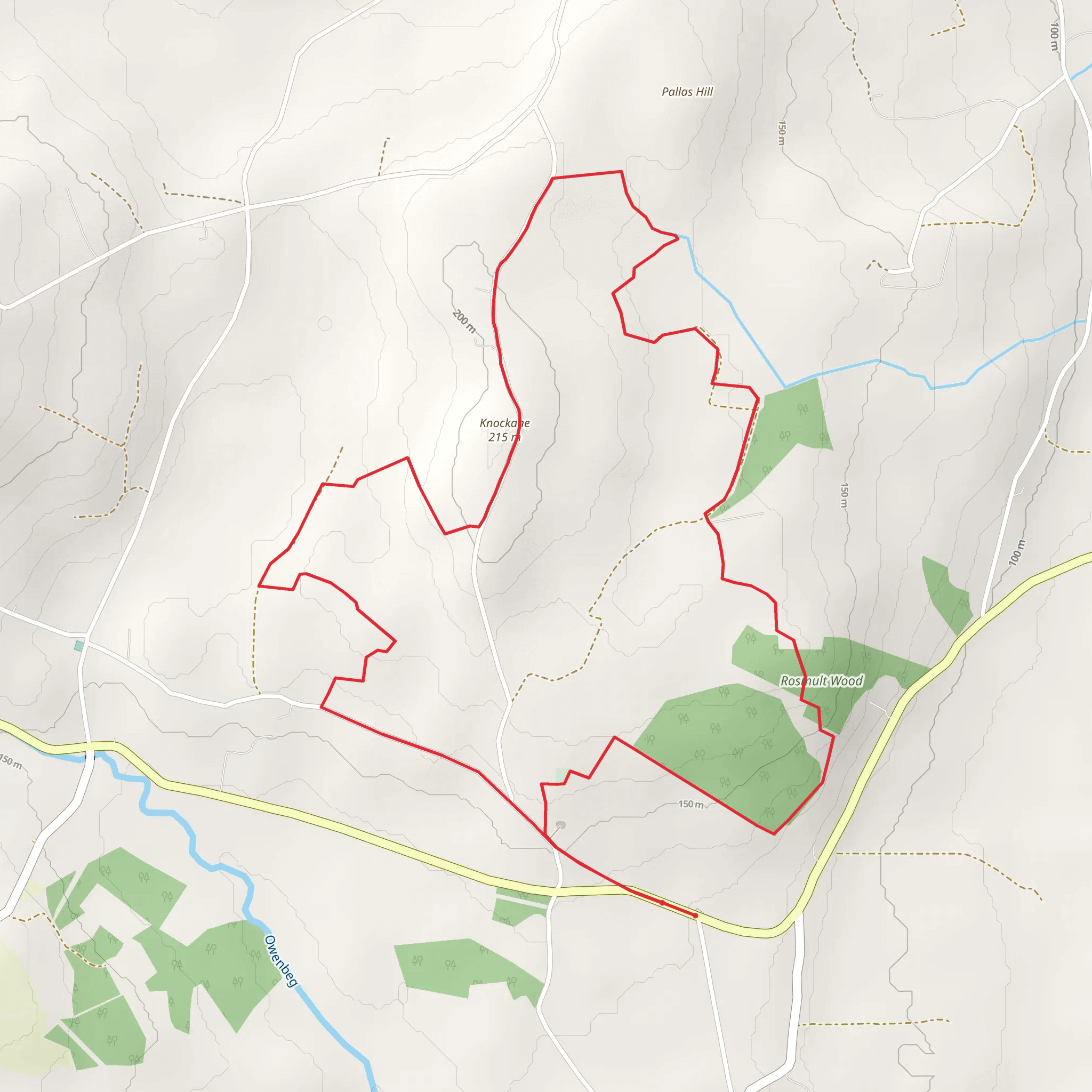Birchhill Loop mobile static map
