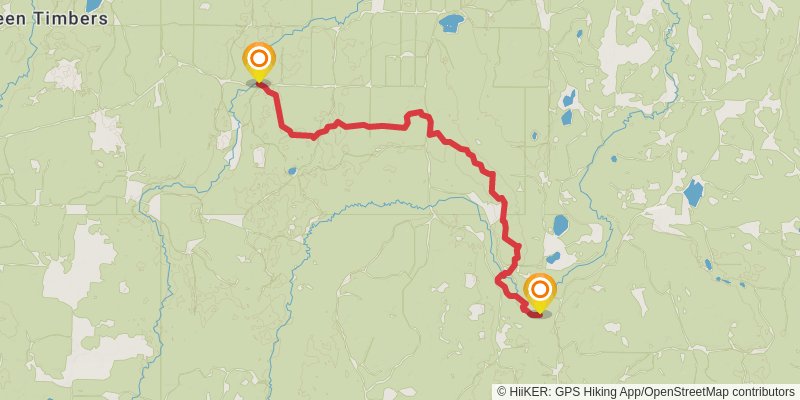 High Country Pathway stage 6 Map