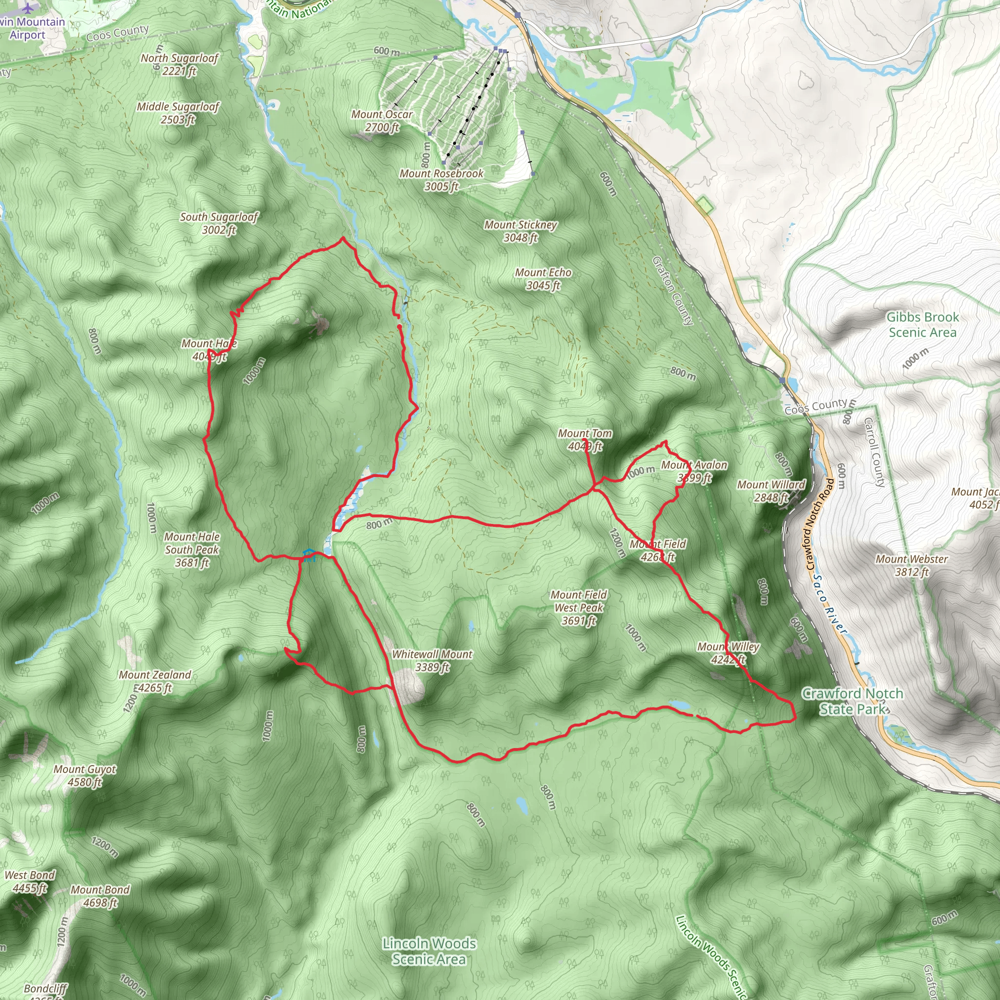 Willey Range Loop mobile static map