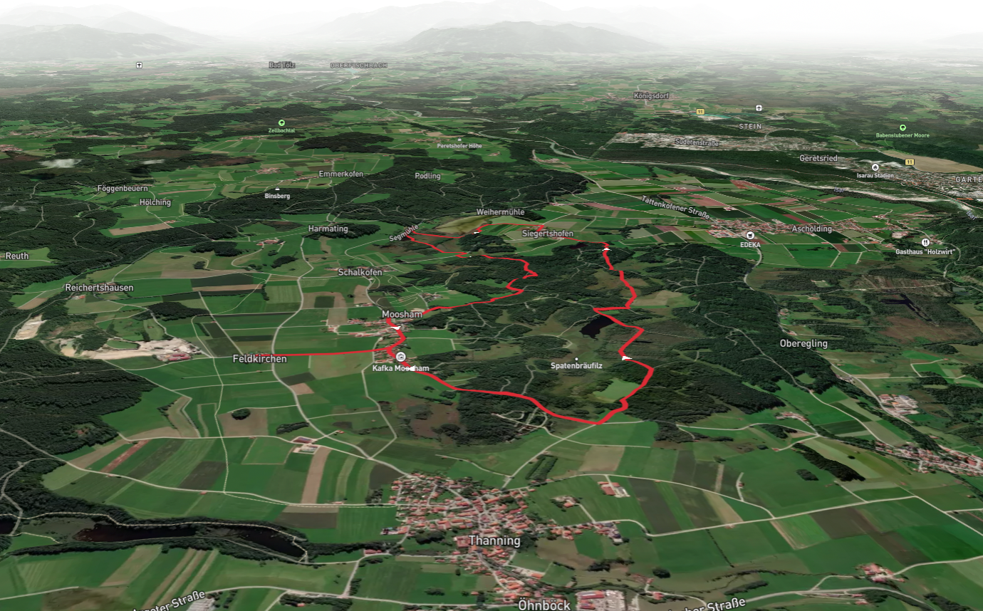 Mooshamer Weiher, Siegertshofer Weiher and Harmatinger Weiher Loop via Eglinger Straße