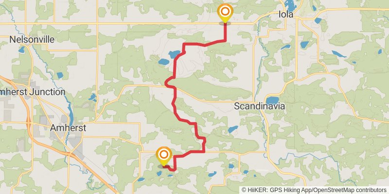 Ice Age National Scenic Trail stage 39 Map