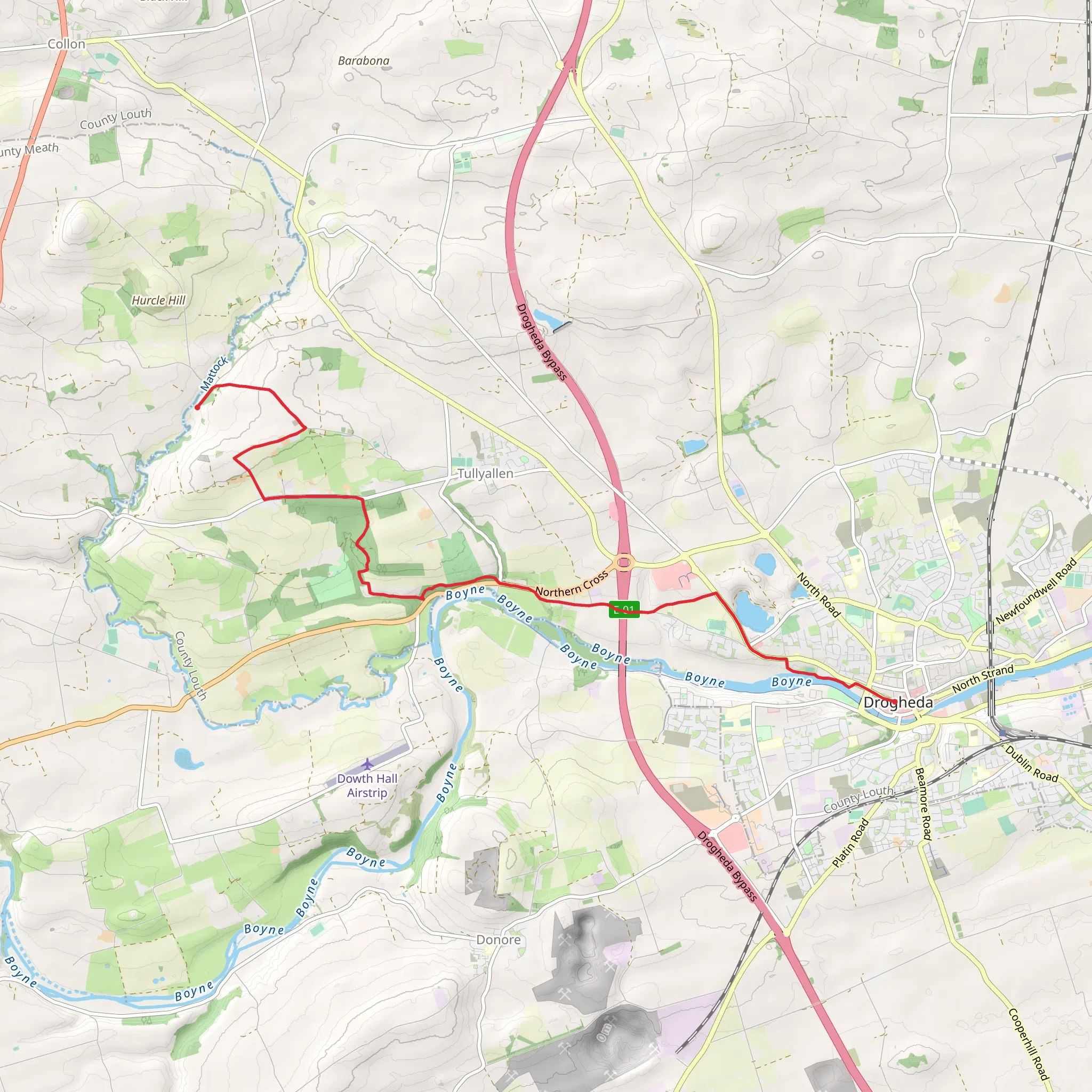 Boyne Valley Camino Sli Amach Way Out mobile static map