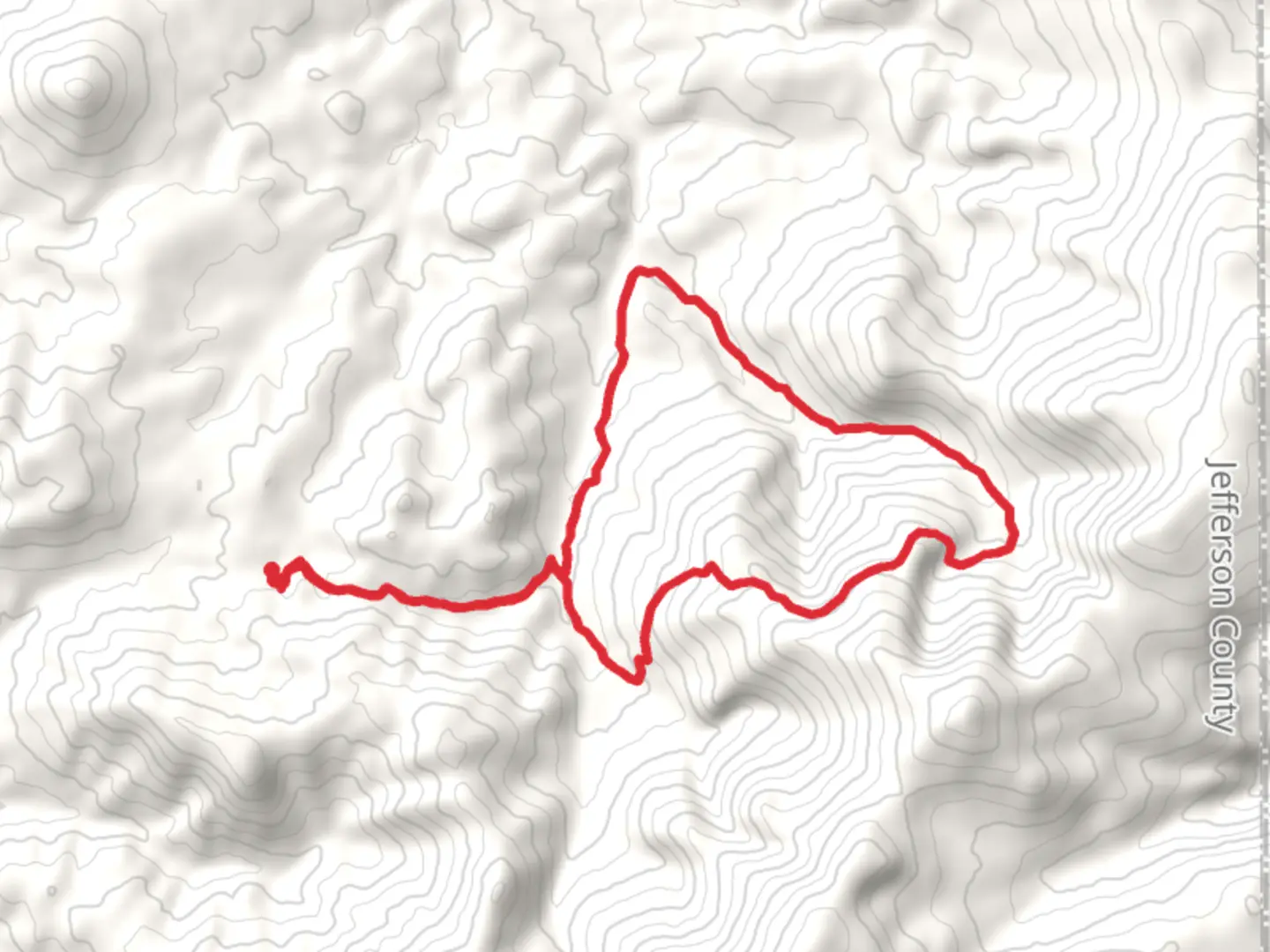 An image depicting the trail McClellan Creek and East Fork McClellan Creek Loop and its surrounding area.