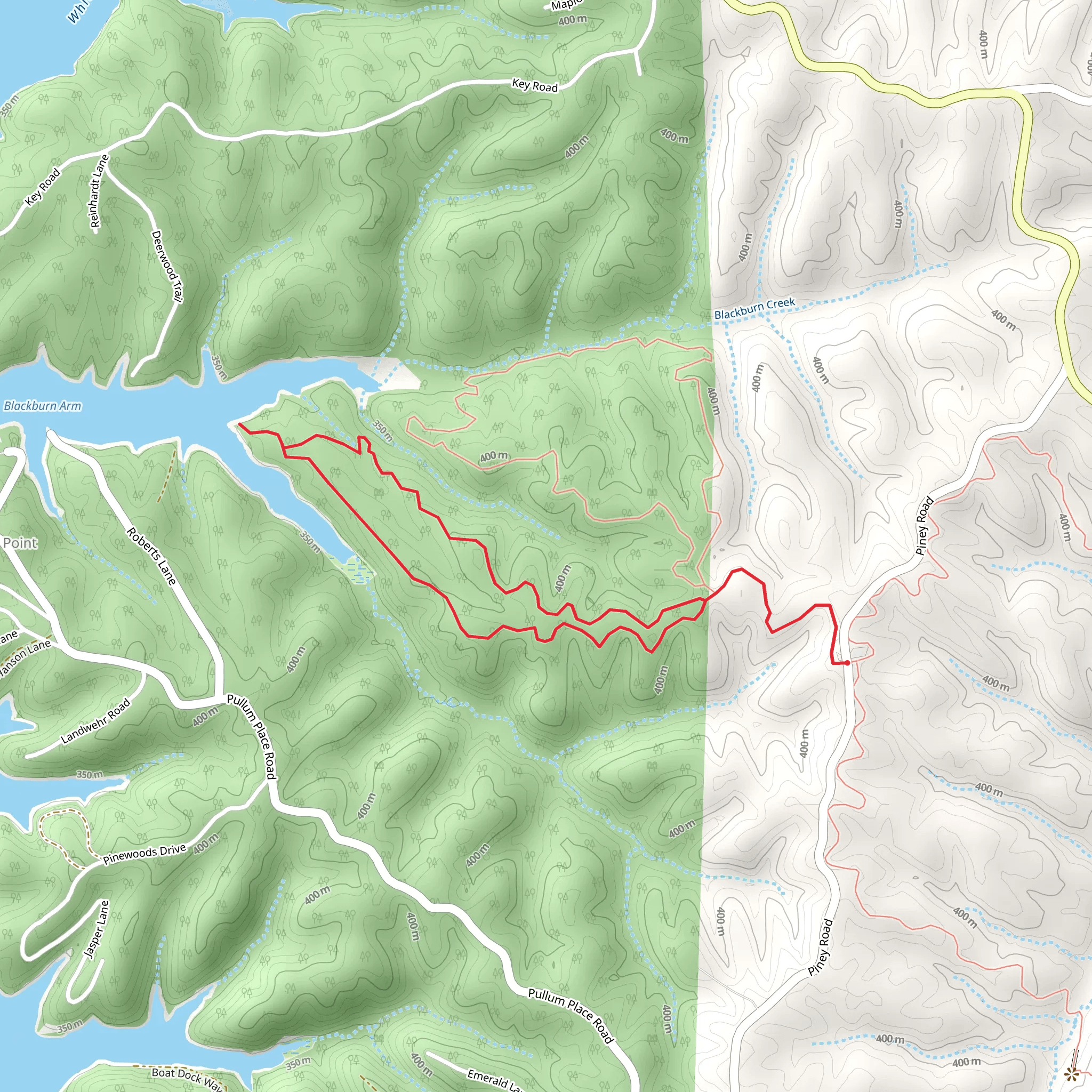 Bashore Ridge Loop mobile static map
