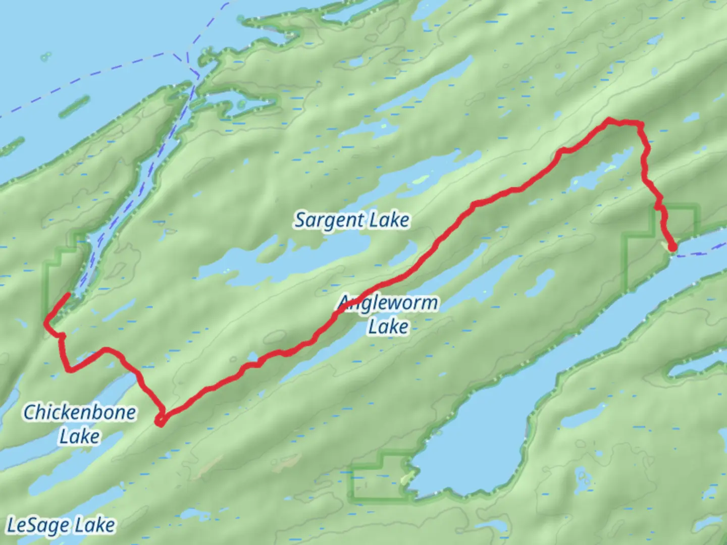 An image depicting the trail Mount Ojibway via Greenstone Ridge Trail and its surrounding area.