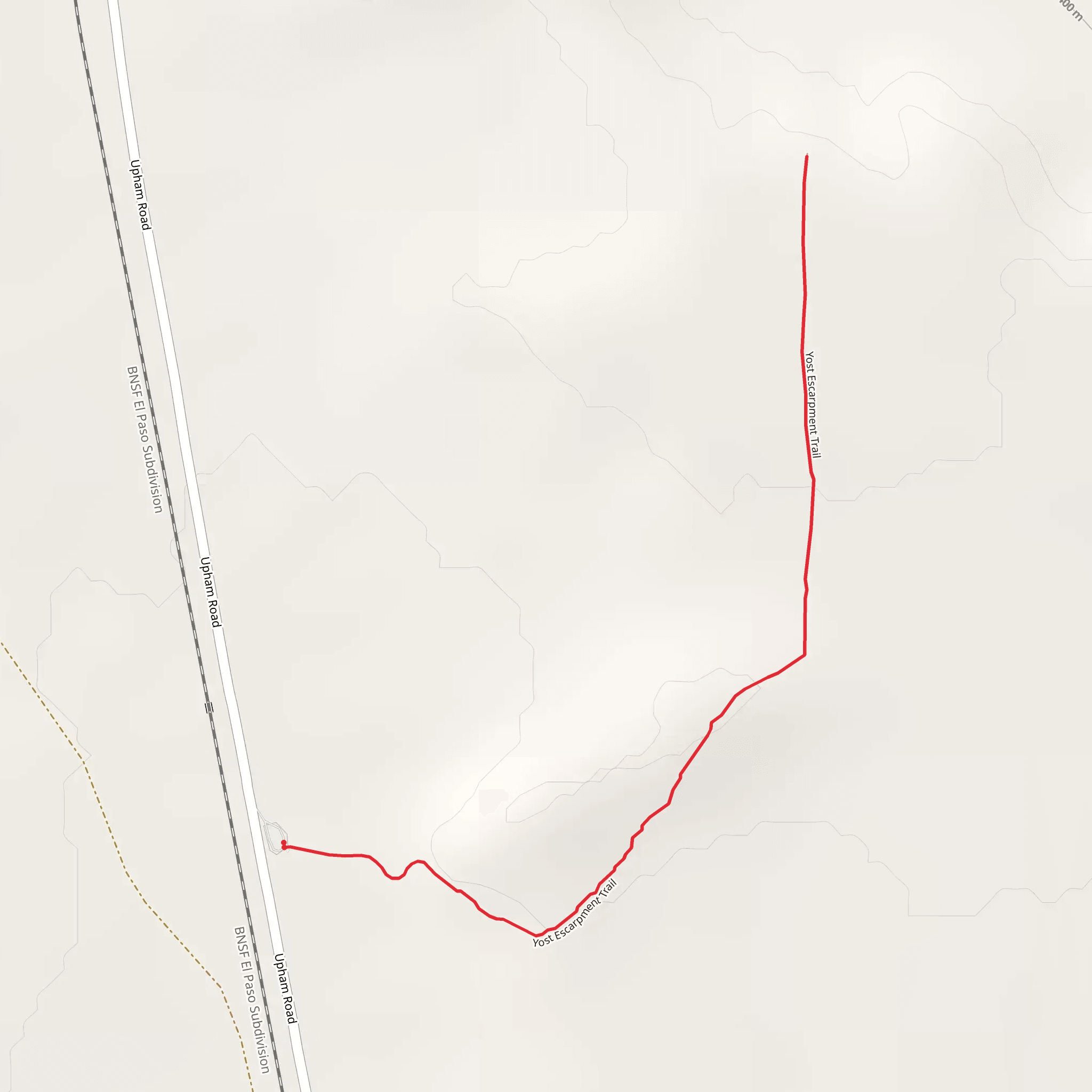 Yost Escarpment Trail mobile static map