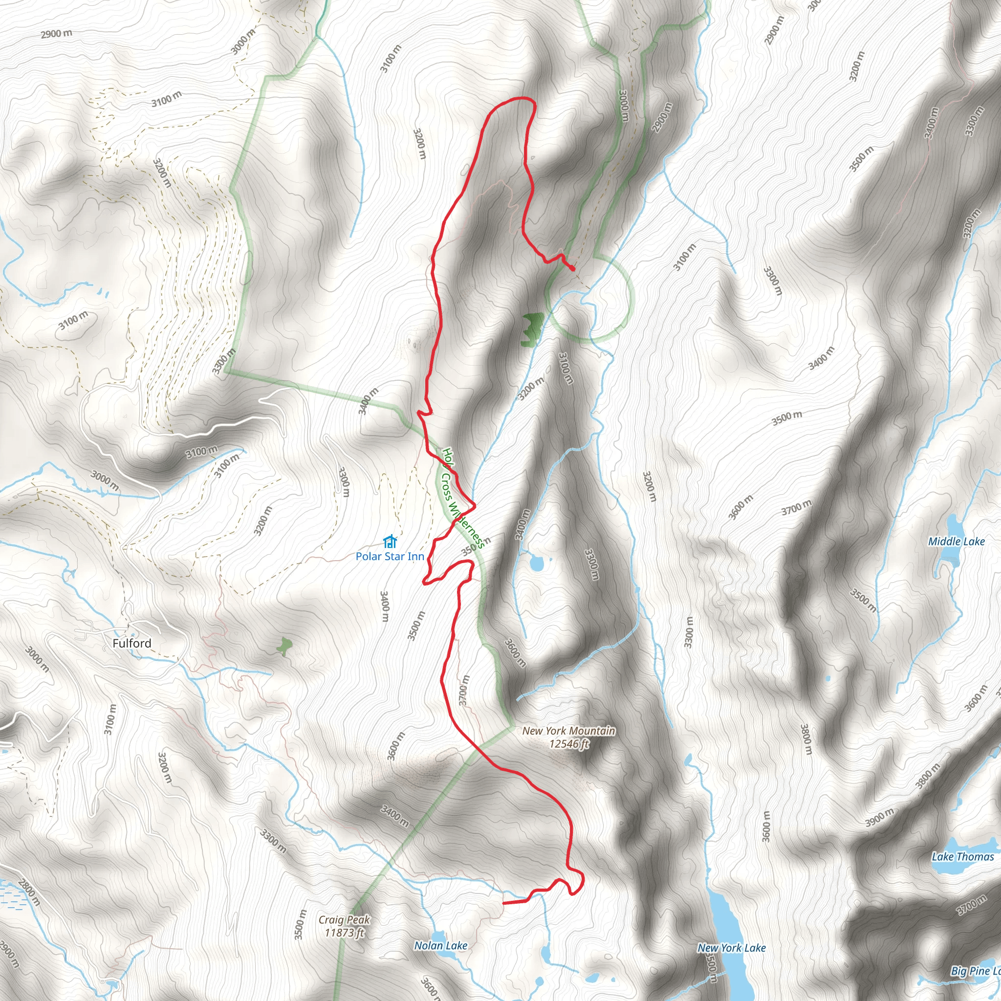 New York Mountain Trail mobile static map