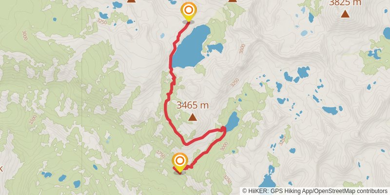 Cascade Valley Cutoff via Duck Pass Trail stage 2 Map