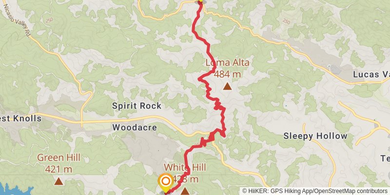 Bay Area Ridge Trail stage 5 Map