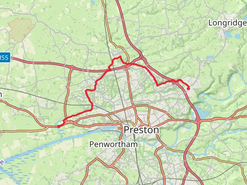 Fulwood Row to Lea Town Walk