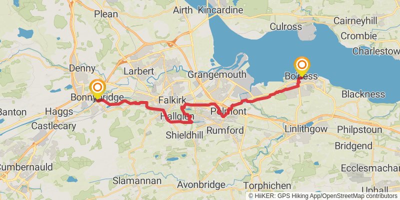 Antonine Trail stage 4 Map