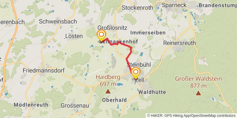 Fränkischer Gebirgsweg alt 3 Map