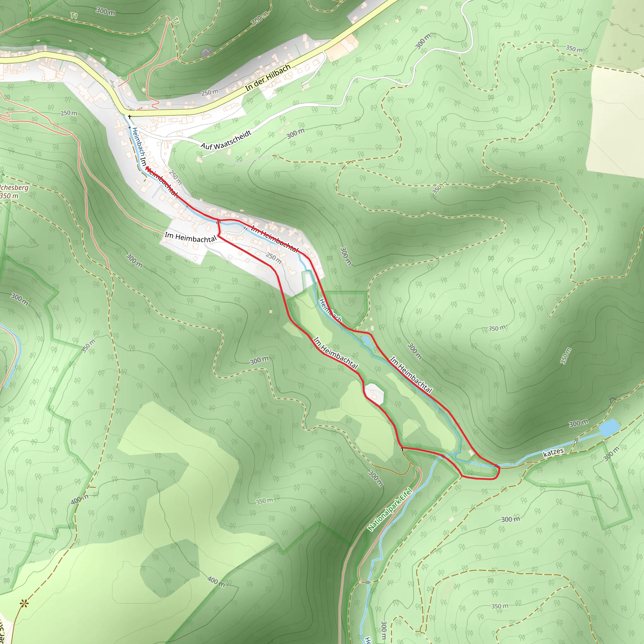 River Heimbach Loop mobile static map