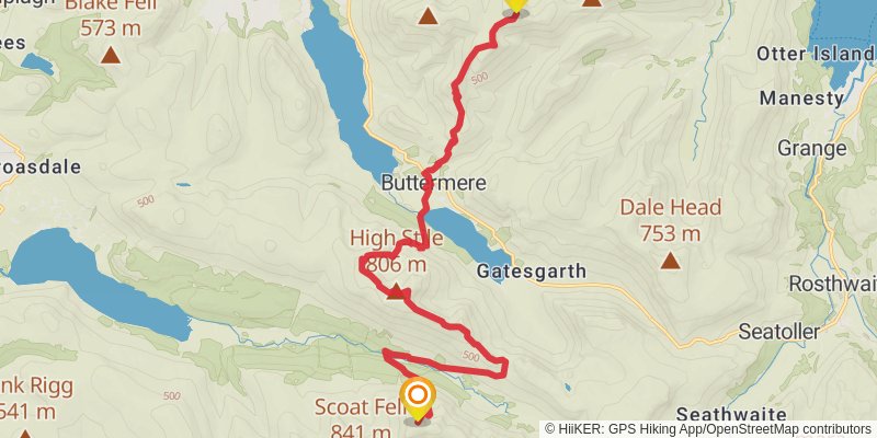 Cumbrian Classic Trident from Ambleside stage 7 Map