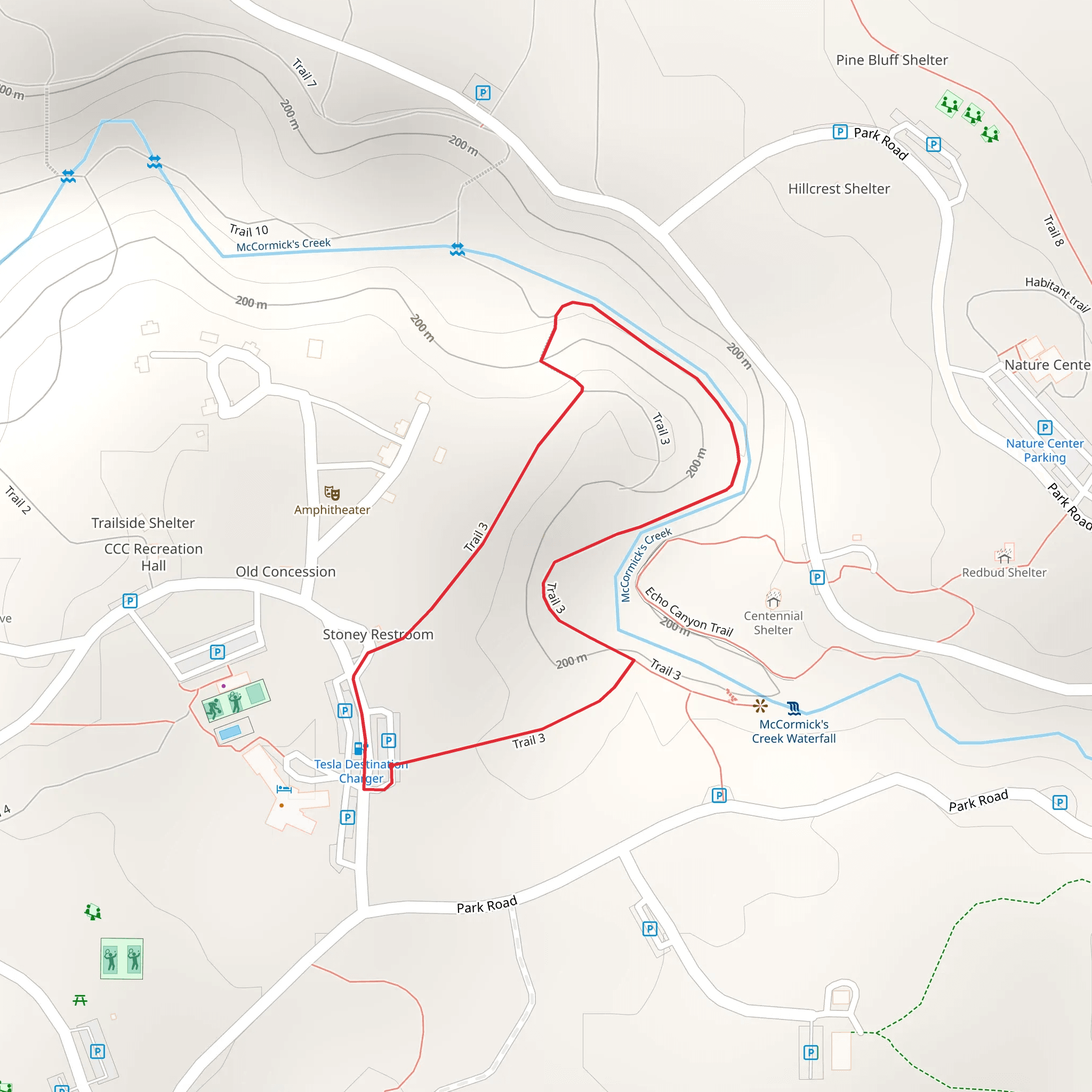 Trail 3 Loop mobile static map