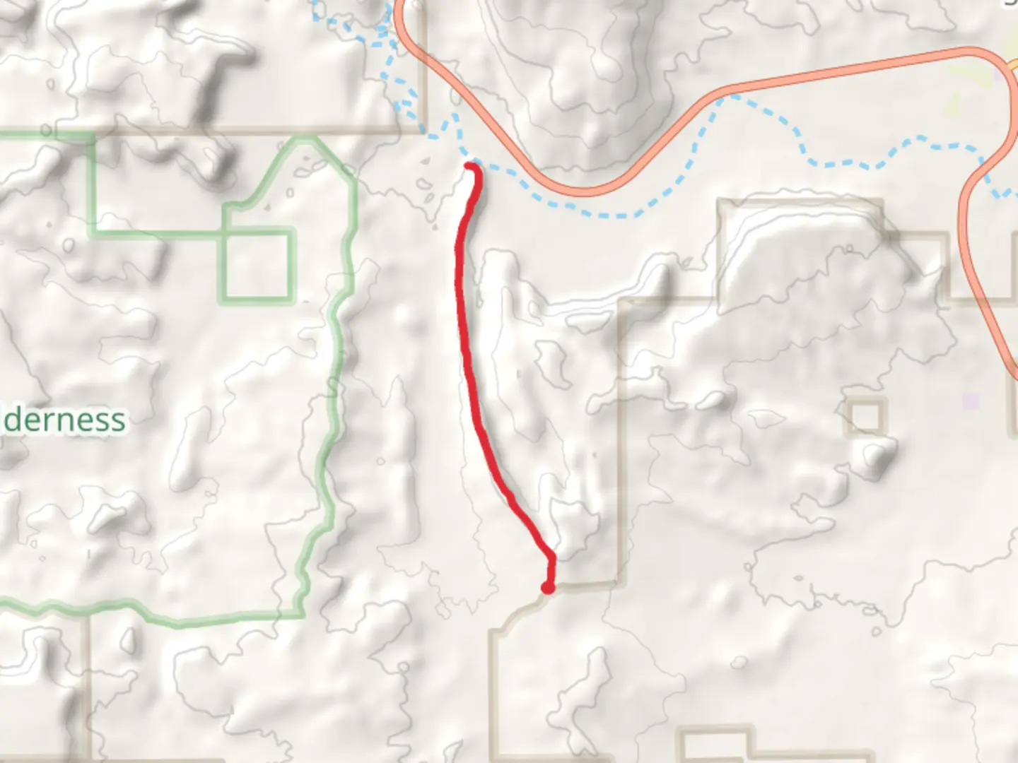 An image depicting the trail Dragons Back Trail and its surrounding area.