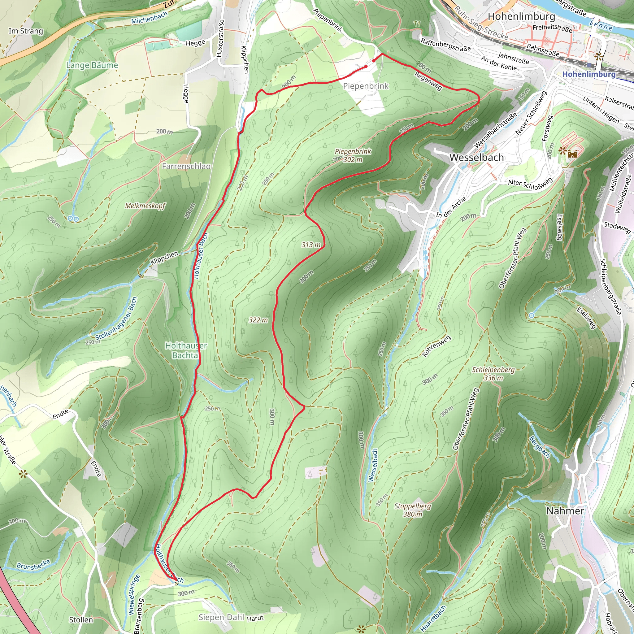 Regenweg and Klippchen mobile static map