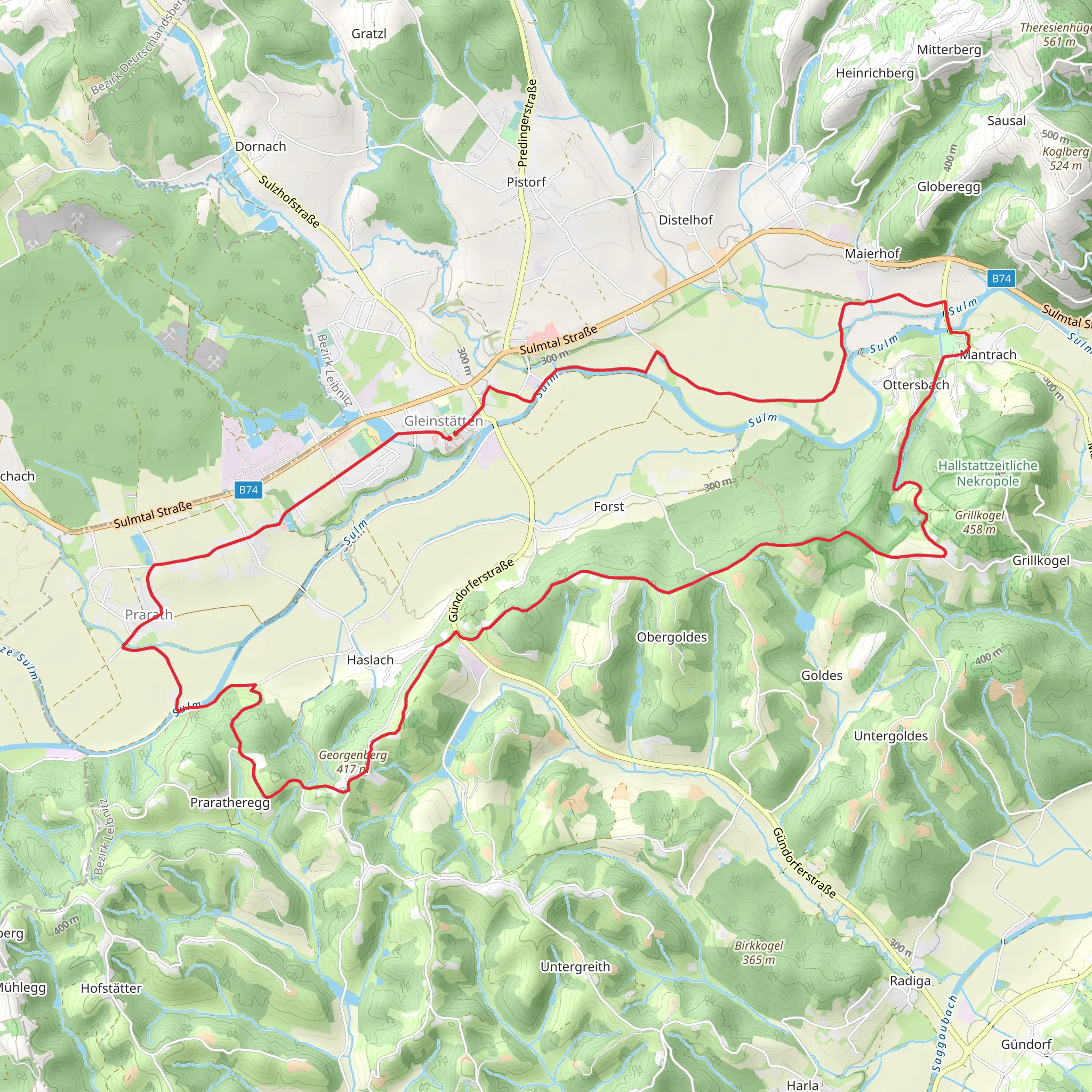 Gleinstättner Loop mobile static map