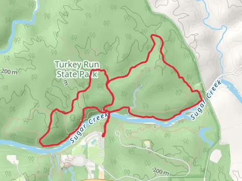 Sugar Creek and Rocky Hollow Loop via Trail 4