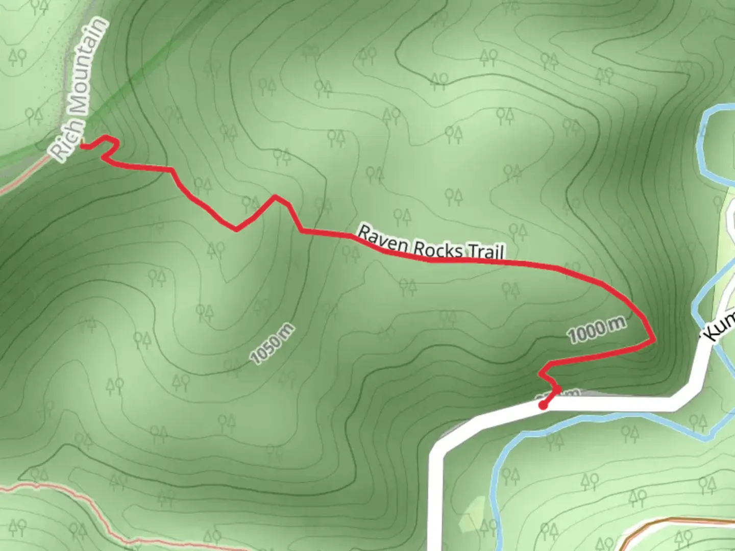 An image depicting the trail Raven Rocks Trail and its surrounding area.