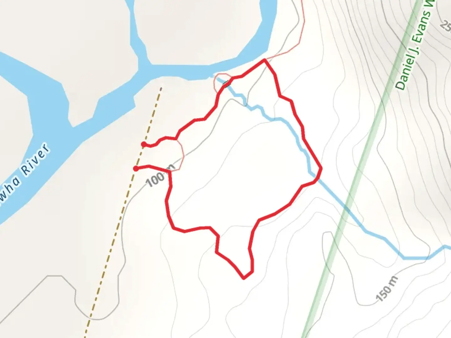 An image depicting the trail Elwha Forest Loop Trail and its surrounding area.