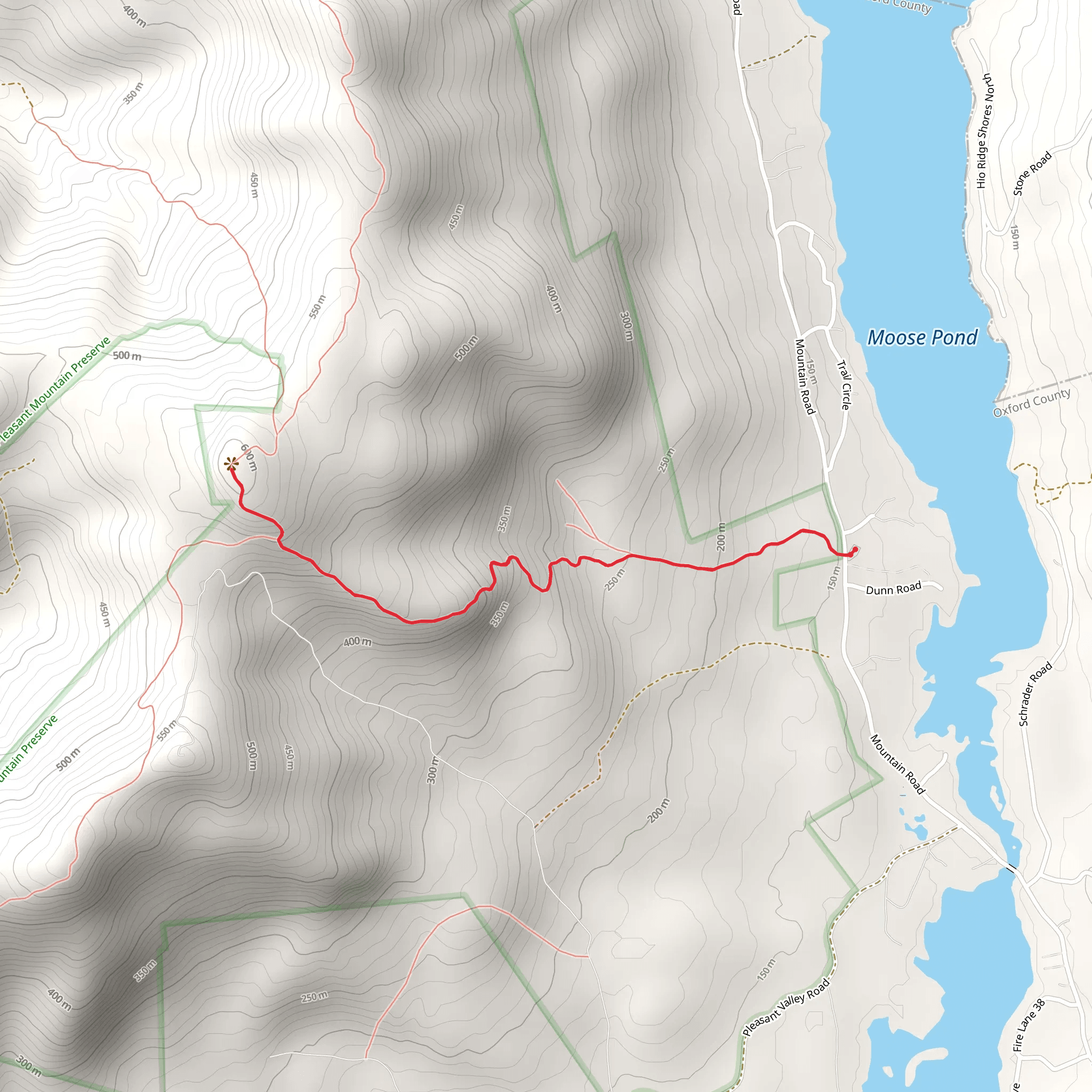 Pleasant Mountain mobile static map