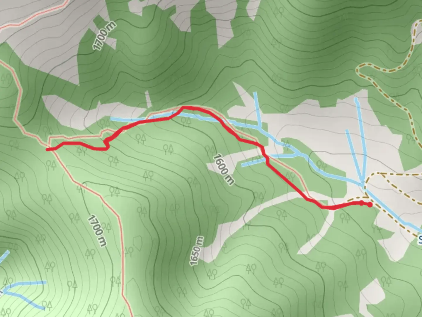 An image depicting the trail Sturgis Fork Trail and its surrounding area.