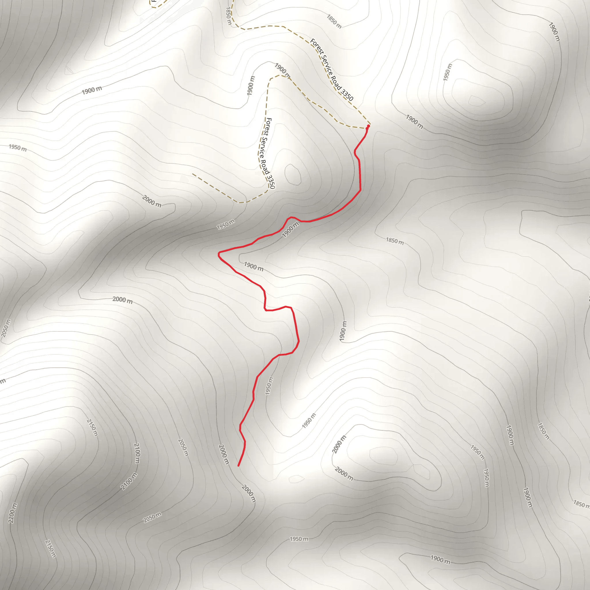 Villars Creek Trail mobile static map