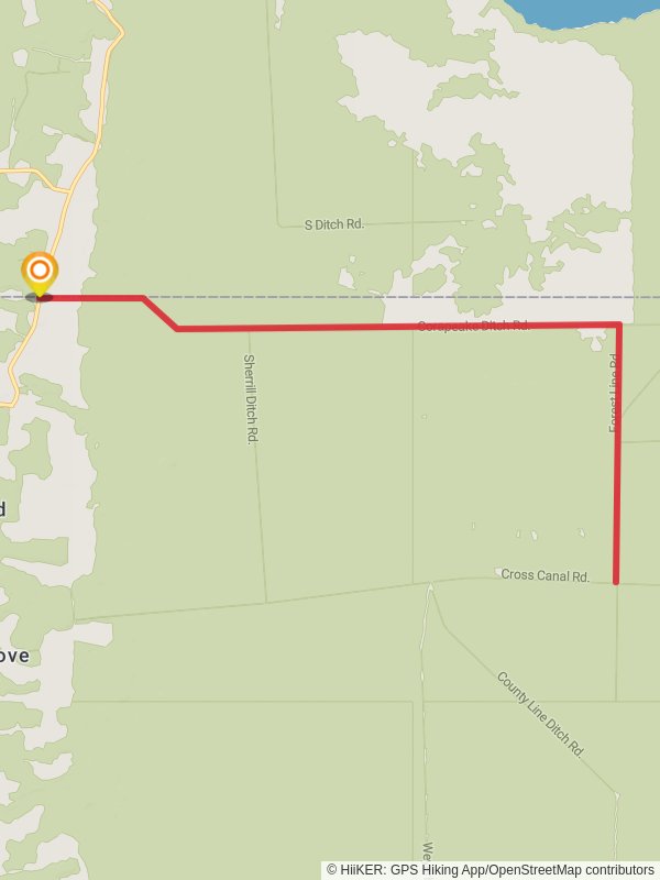 Corapeake Ditch and Forest Line Ditch mobile static map