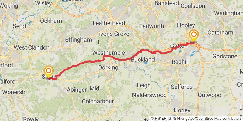Pilgrims Way stage 4 Map