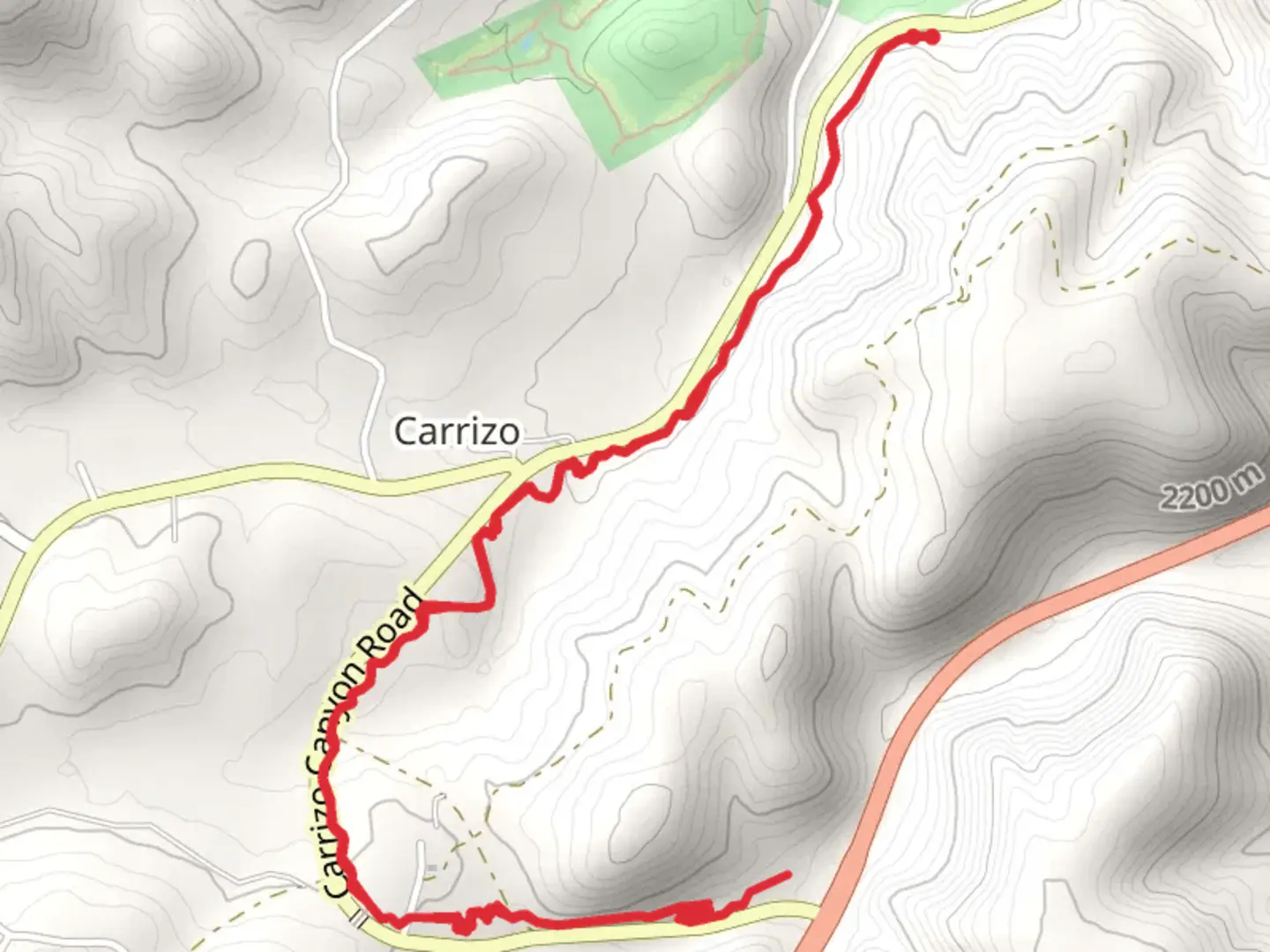 An image depicting the trail Carrizo Trail and its surrounding area.